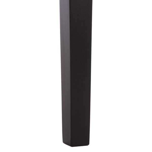 Safavieh Entil 2 Legged Console Table - Modern Elegance With Durable Cast Aluminum And Minimalist Design Black Wood Cns1400b