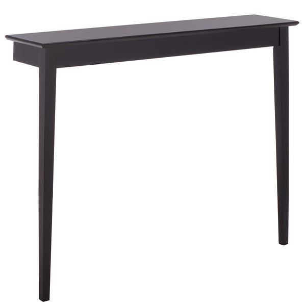 Safavieh Entil 2 Legged Console Table - Modern Elegance With Durable Cast Aluminum And Minimalist Design Black Wood Cns1400b