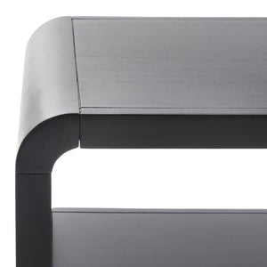 Safavieh Omara 3-Tier Console Table - Elegant Modern Design For Storage & Display In Entryway Or Living Room Black CNS1501A