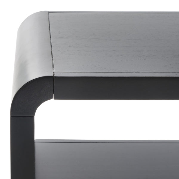 Safavieh Omara 3-Tier Console Table - Elegant Modern Design For Storage & Display In Entryway Or Living Room Black CNS1501A