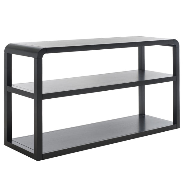 Safavieh Omara 3-Tier Console Table - Elegant Modern Design For Storage & Display In Entryway Or Living Room Black CNS1501A