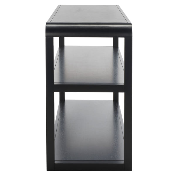 Safavieh Omara 3-Tier Console Table - Elegant Modern Design For Storage & Display In Entryway Or Living Room Black CNS1501A