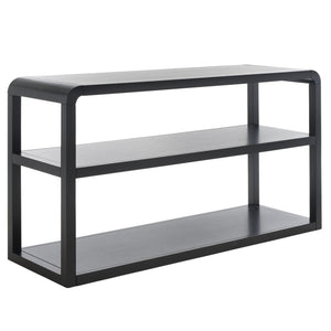 Safavieh Omara 3-Tier Console Table - Elegant Modern Design For Storage & Display In Entryway Or Living Room Black CNS1501A