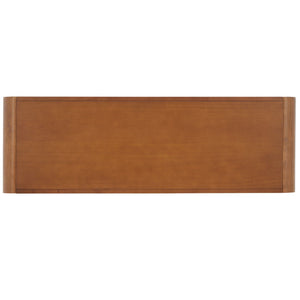 Safavieh Omara 3-Tier Console Table - Elegant Modern Design For Storage & Display In Entryway Or Living Room Walnut CNS1501B