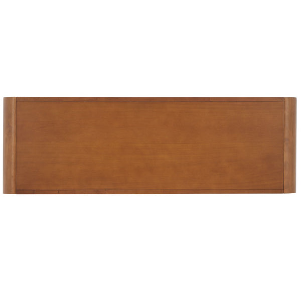 Safavieh Omara 3-Tier Console Table - Elegant Modern Design For Storage & Display In Entryway Or Living Room Walnut CNS1501B