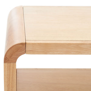 Safavieh Omara 3-Tier Console Table - Elegant Modern Design For Storage & Display In Entryway Or Living Room Natural CNS1501C