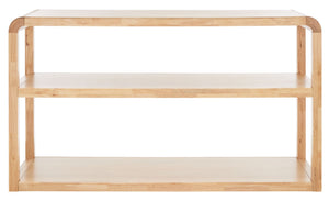 Safavieh Omara 3-Tier Console Table - Elegant Modern Design For Storage & Display In Entryway Or Living Room Natural CNS1501C