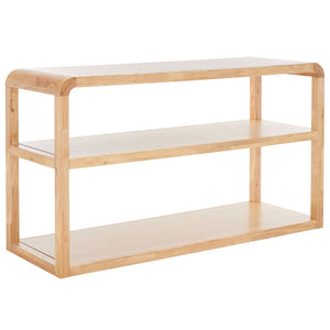 Safavieh Omara 3-Tier Console Table - Elegant Modern Design For Storage & Display In Entryway Or Living Room Natural CNS1501C