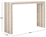 Safavieh Kestrel Console Table White / Gold 45.7" x 11.8" x 29.9"