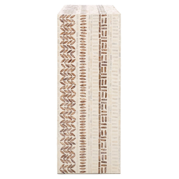 Safavieh Kestrel Console Table White / Gold 45.7" x 11.8" x 29.9"