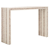 Safavieh Kestrel Console Table White / Gold 45.7" x 11.8" x 29.9"