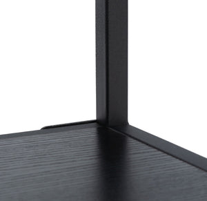 Safavieh Ackley Console Table - Modern Black Frame & Glass Top, Stylish Storage For Entryway & Living Room CNS2000A