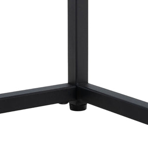 Safavieh Ackley Console Table - Modern Black Frame & Glass Top, Stylish Storage For Entryway & Living Room CNS2000A