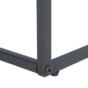 Safavieh Andey Console Table - Modern Minimalist Design With Black Metal Frame & Warm Brown Wood Top, 43" Wide CNS2001A