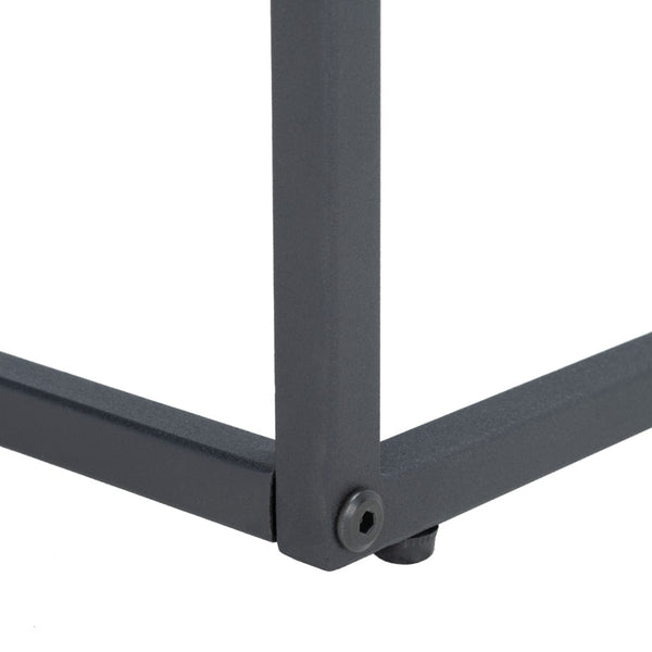 Safavieh Andey Console Table - Modern Minimalist Design With Black Metal Frame & Warm Brown Wood Top, 43" Wide CNS2001A