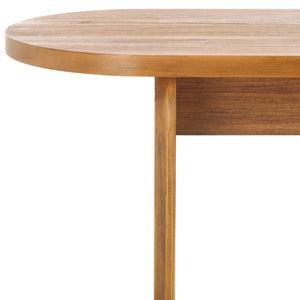 Safavieh Syura Modern Ribbed Console Table - Sculptural Design For Entryways And Living Spaces, 45.66" Wide Natural CNS2100A