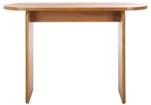 Safavieh Syura Modern Ribbed Console Table - Sculptural Design For Entryways And Living Spaces, 45.66" Wide Natural CNS2100A