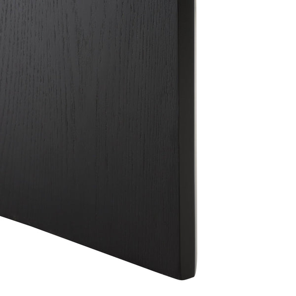 Safavieh Syura Modern Ribbed Console Table - Sculptural Design For Entryways And Living Spaces, 45.66" Wide Black CNS2100B