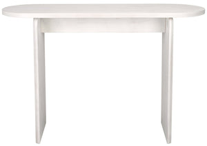 Safavieh Syura Modern Ribbed Console Table - Sculptural Design For Entryways And Living Spaces, 45.66" Wide White Wash CNS2100C
