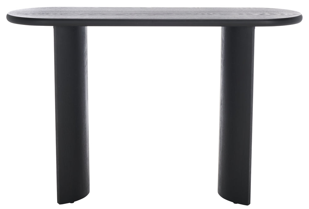 Safavieh Koka Console Table - Elegant Wood Design For Hallway Or Living Room, Stylish & Functional Furniture Piece Black Wood Cns2300a