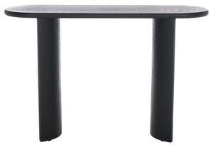 Safavieh Koka Console Table - Elegant Wood Design For Hallway Or Living Room, Stylish & Functional Furniture Piece Black Wood Cns2300a