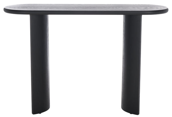 Safavieh Koka Console Table - Elegant Wood Design For Hallway Or Living Room, Stylish & Functional Furniture Piece Black Wood Cns2300a