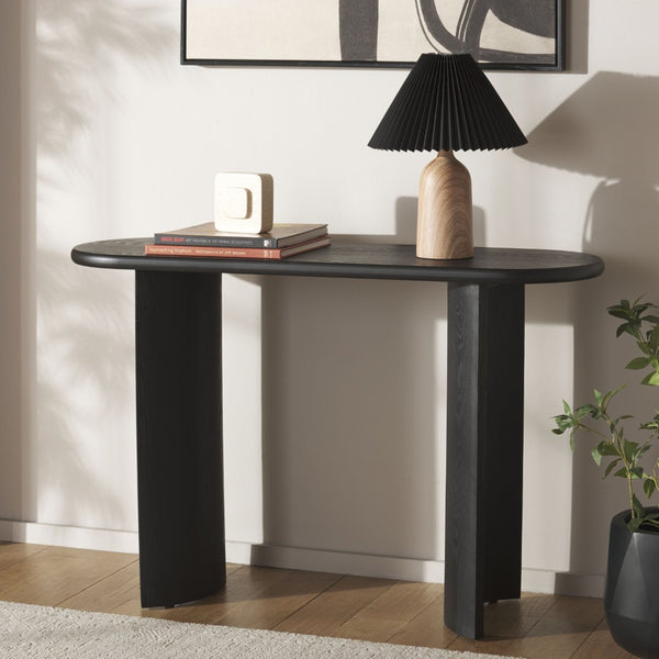 Safavieh Koka Console Table - Sleek Modern Design For Entryways, Living Spaces & Versatile Home Decor Solutions Black CNS2300A