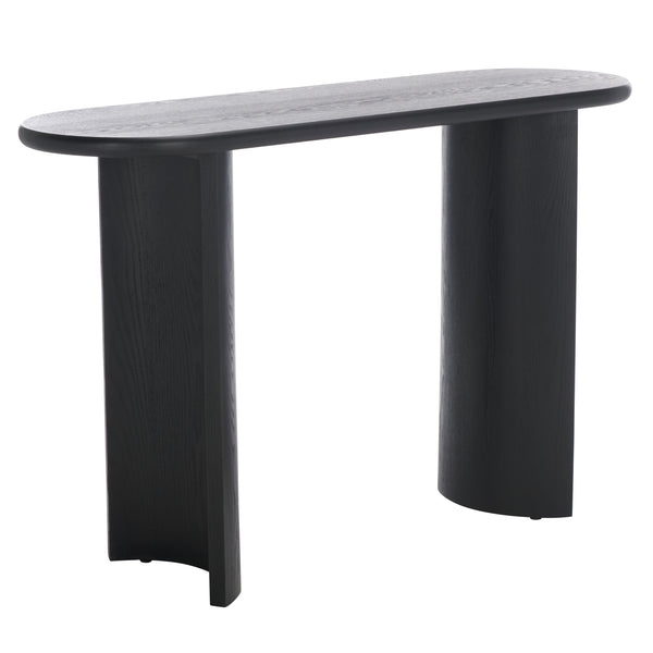 Safavieh Koka Console Table - Elegant Wood Design For Hallway Or Living Room, Stylish & Functional Furniture Piece Black Wood Cns2300a