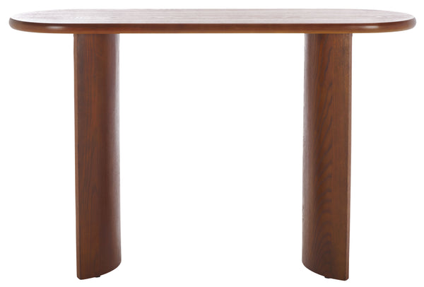 Safavieh Koka Console Table - Elegant Wood Design For Hallway Or Living Room, Stylish & Functional Furniture Piece Walnut Wood Cns2300b