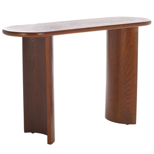 Safavieh Koka Console Table - Elegant Wood Design For Hallway Or Living Room, Stylish & Functional Furniture Piece Walnut Wood Cns2300b