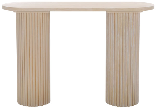 Safavieh Raicha Console Table - Bleached White Elegance For Home Décor, Stylish & Functional Display Piece Bleached White Wood Cns2302a