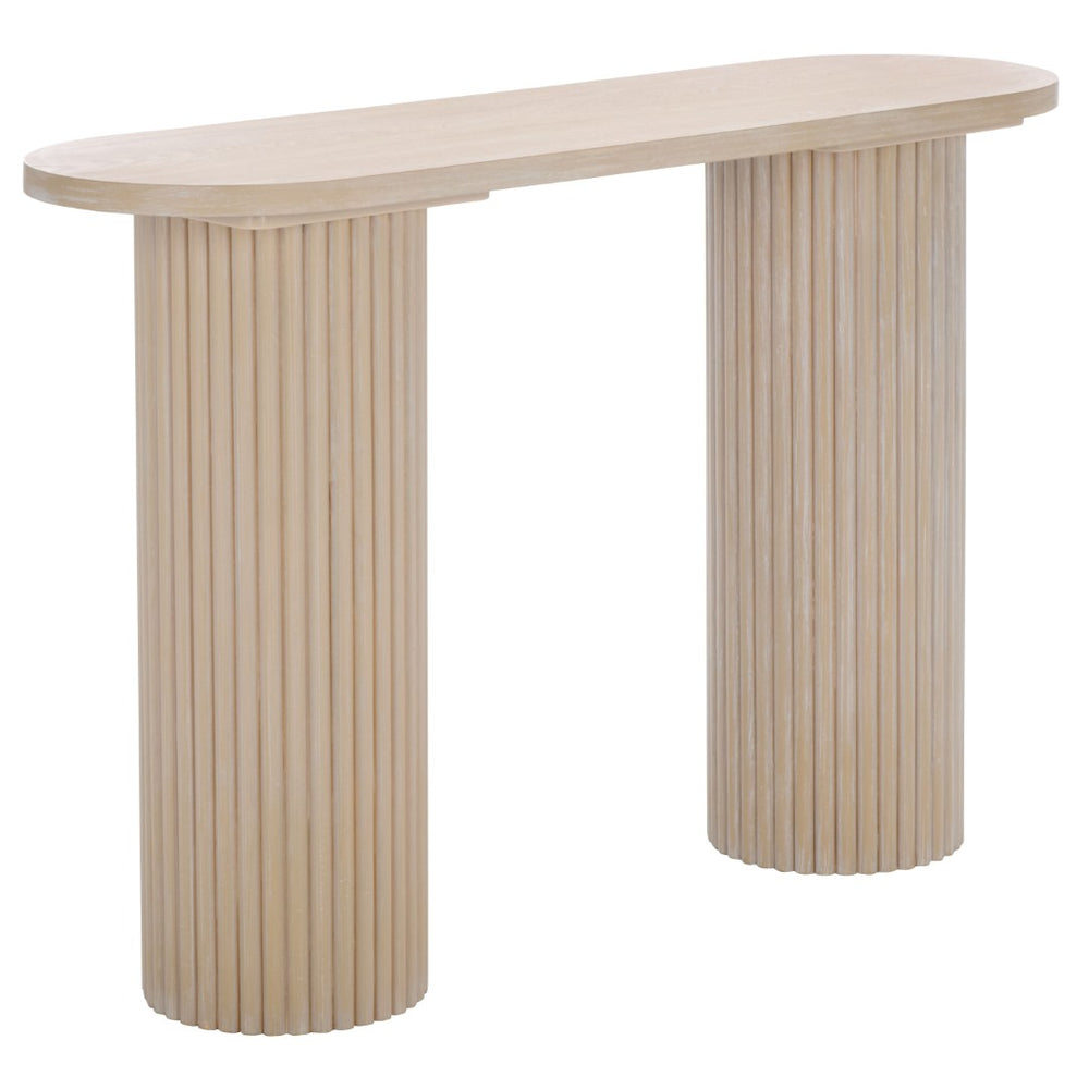 Safavieh Raicha Console Table - Elegant Bleached White Accent For Modern & Traditional Interiors, 45.25" Wide CNS2302A