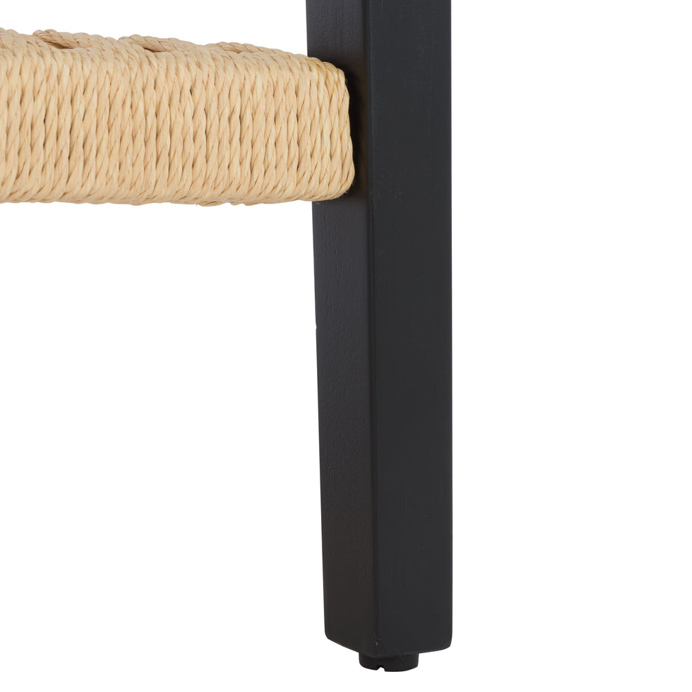 Safavieh Chasu Console Table - Elegant Walnut Design With Rustic Rope Detail For Stunning Home Décor Appeal Black Wood Cns2303b