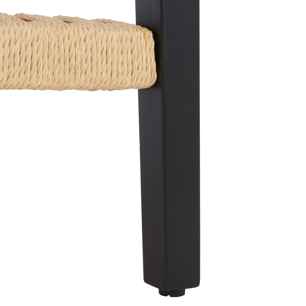 Safavieh Chasu Console Table - Elegant Walnut Design With Rustic Rope Detail For Stunning Home Décor Appeal Black Wood Cns2303b