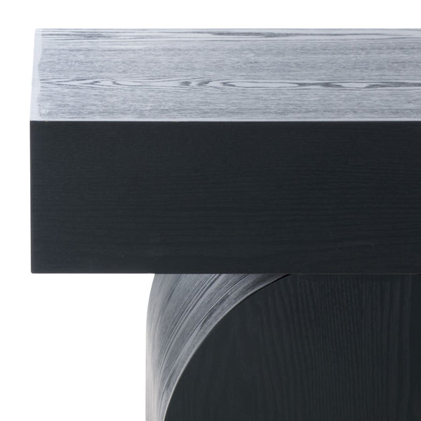 Safavieh Ekoshi Console Table - Stylish Minimalist Design For Modern Spaces, Durable Construction & Easy Assembly Black CNS2306A
