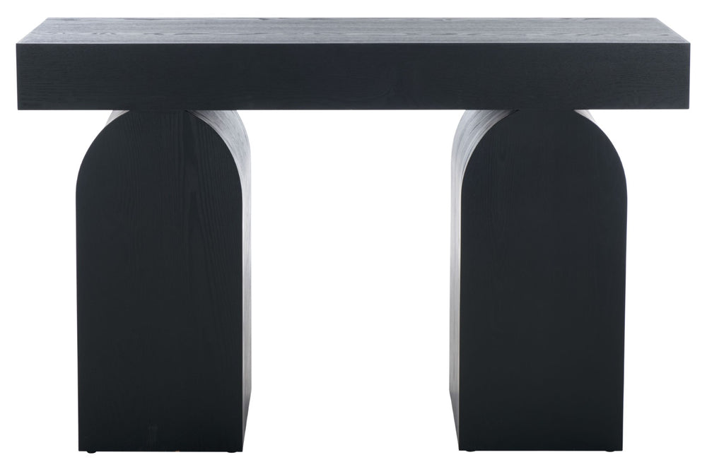 Safavieh Ekoshi Console Table - Stylish Minimalist Design For Modern Spaces, Durable Construction & Easy Assembly Black CNS2306A