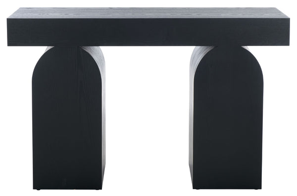 Safavieh Ekoshi Console Table - Stylish Minimalist Design For Modern Spaces, Durable Construction & Easy Assembly Black CNS2306A