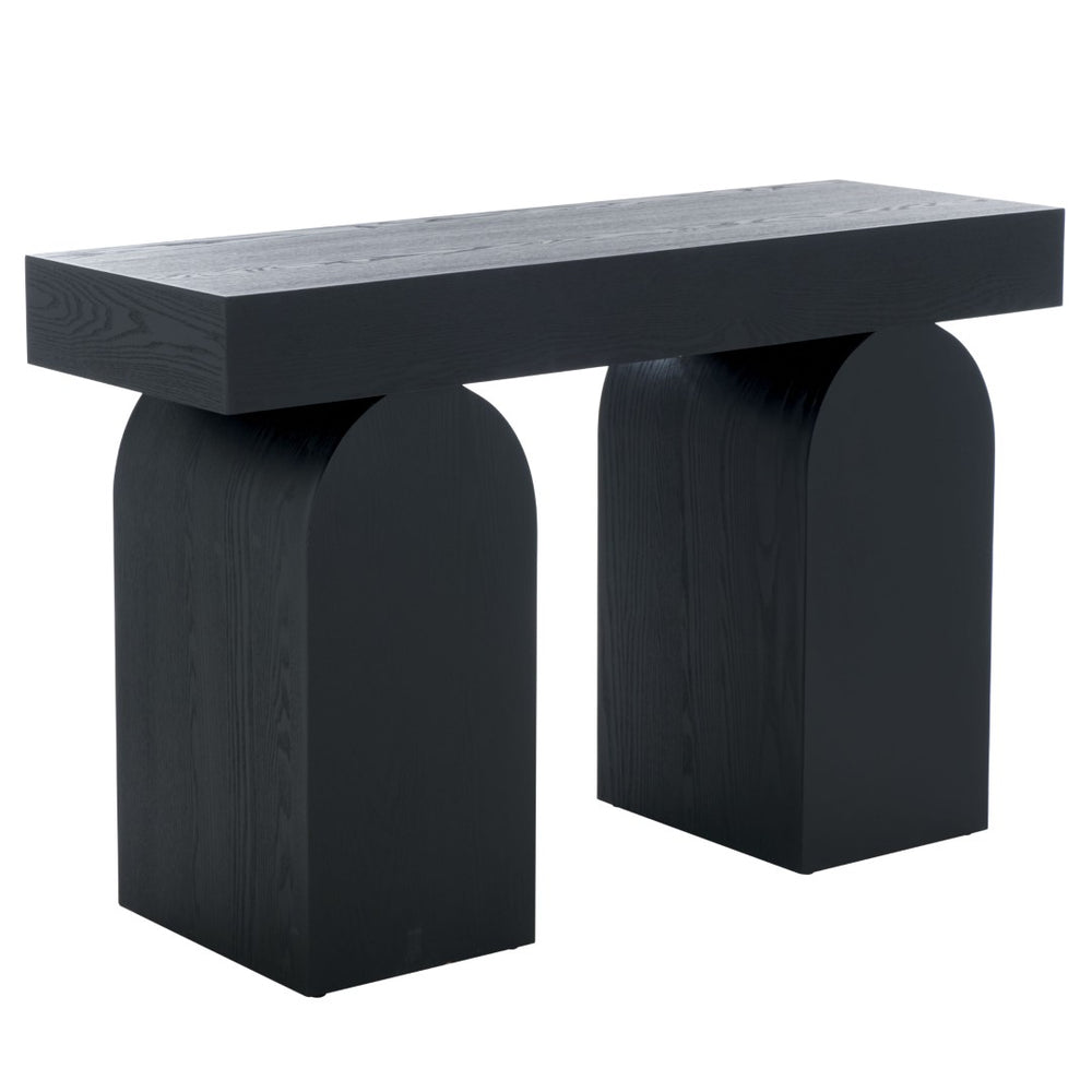 Safavieh Ekoshi Console Table - Stylish Minimalist Design For Modern Spaces, Durable Construction & Easy Assembly Black CNS2306A