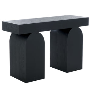 Safavieh Ekoshi Console Table - Stylish Minimalist Design For Modern Spaces, Durable Construction & Easy Assembly Black CNS2306A