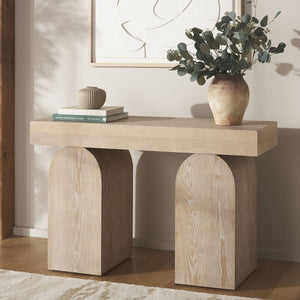 Safavieh Ekoshi Console Table - Stylish Minimalist Design For Modern Spaces, Durable Construction & Easy Assembly Bleached White 2 CNS2306B