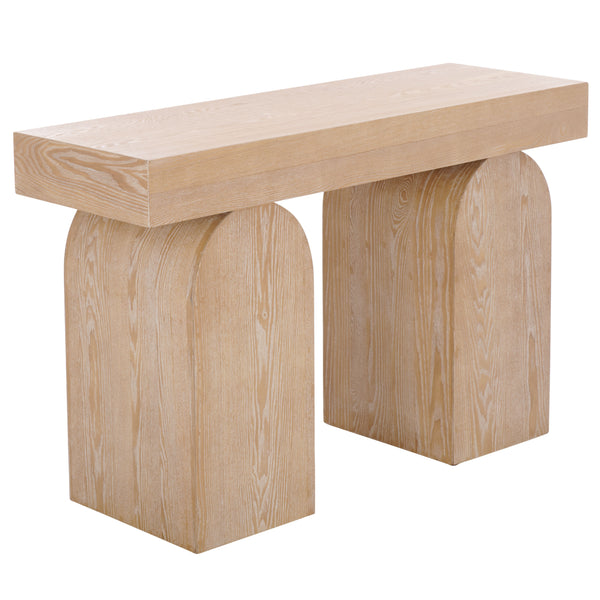 Safavieh Ekoshi Console Table - Elegant Bleached White Wood Design For Modern Living Spaces & Entryways Bleached White Wood Cns2306b