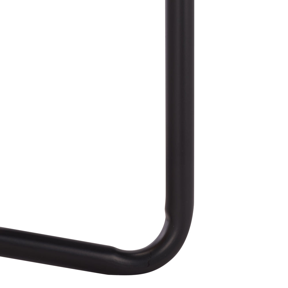 Safavieh Omaka 1 Shelf Console Table - Elegant Natural Wood, Black Metal Frame & Clear Glass Top For Any Space Natural ,Black Metal Cns2309a