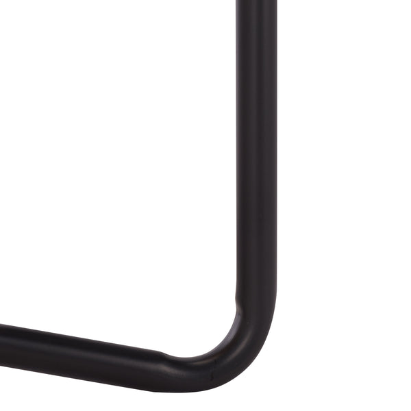 Safavieh Omaka 1 Shelf Console Table - Elegant Natural Wood, Black Metal Frame & Clear Glass Top For Any Space Natural ,Black Metal Cns2309a