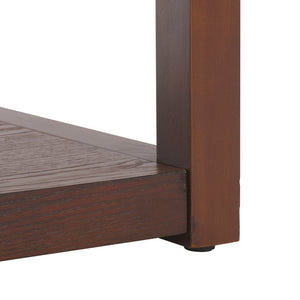 Safavieh Omara 4 Tier Console Table - Stylish Wooden Display & Storage Solution For Your Living Space Decor Walnut Wood Cns2310b