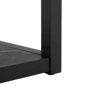 Safavieh Omara 4 Tier Console Table - Stylish Wooden Display & Storage Solution For Your Living Space Decor Black Wood Cns2310c