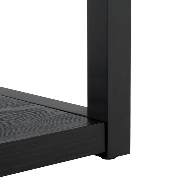 Safavieh Omara 4 Tier Console Table - Stylish Wooden Display & Storage Solution For Your Living Space Decor Black Wood Cns2310c