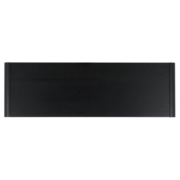 Safavieh Omara 4 Tier Console Table - Stylish Wooden Display & Storage Solution For Your Living Space Decor Black Wood Cns2310c