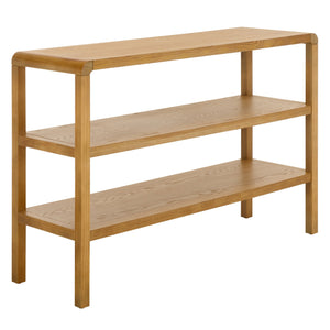 Safavieh Omara 2 Shelf Console Table - Rustic Wood Design For Elegant Home Décor And Functional Storage Solutions Natural Wood Cns2311a