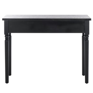Safavieh Hanaka 1 Drawer Console Table - Elegant Black Mdf Design For Modern & Traditional Spaces Black Wood Cns2312a