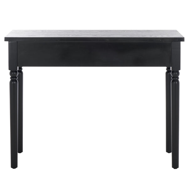 Safavieh Hanaka 1 Drawer Console Table - Elegant Black Mdf Design For Modern & Traditional Spaces Black Wood Cns2312a